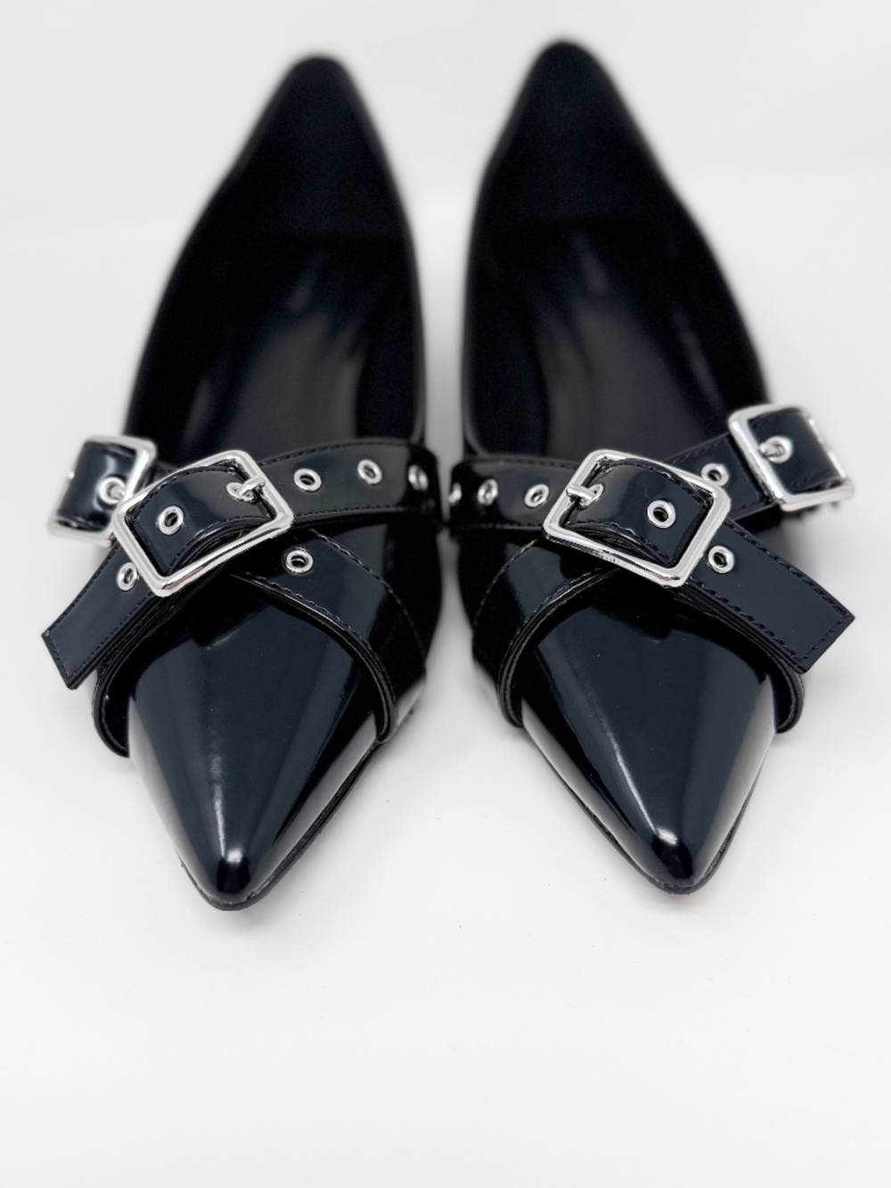 New Free People So 90s Kitten Heel Pump Black Sz 9 - Picture 9 of 14